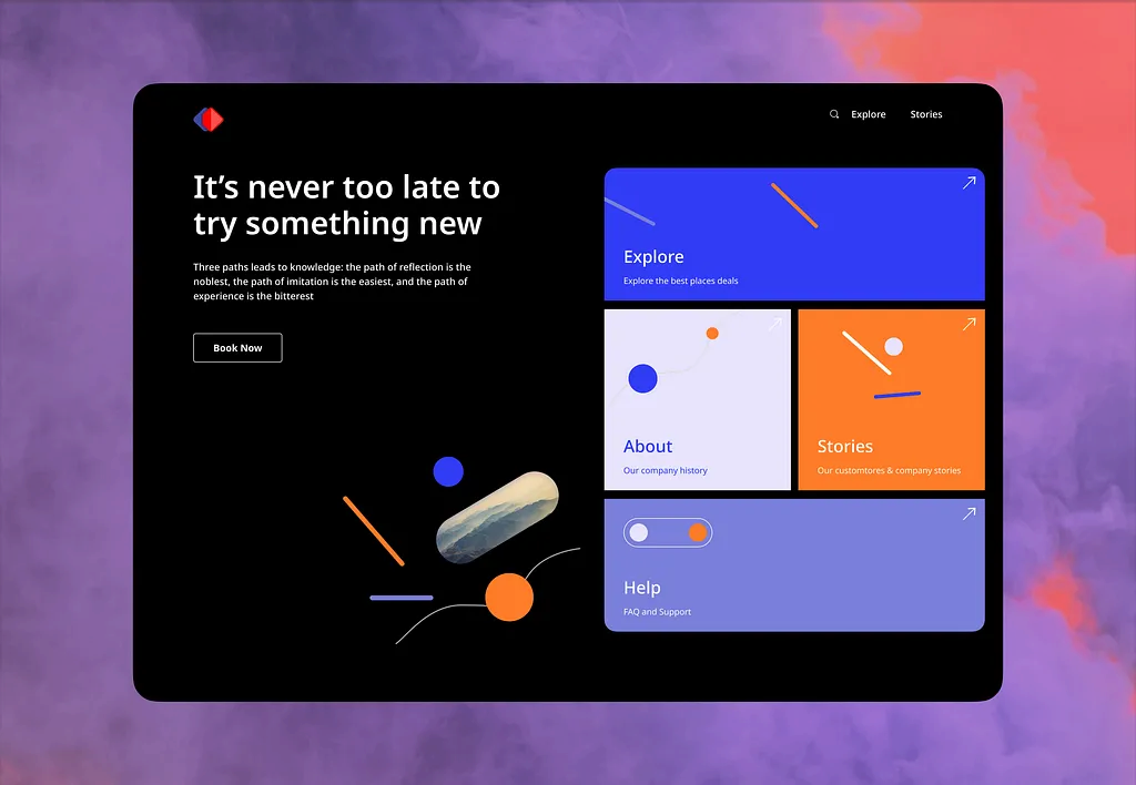 Creative Web Interface